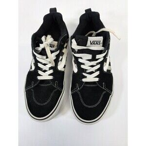Vans Men's Filmore Black/White Suede Canvas Mix Skate Shoes - Size 9.5